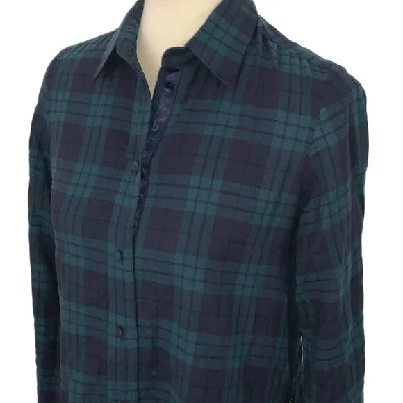 Harvey Faircloth Flannel Size Zip Button Down - Picture 2 of 12